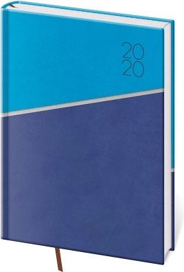 Diář týdenní A5 Line - modrý 2020 - obrázek 1