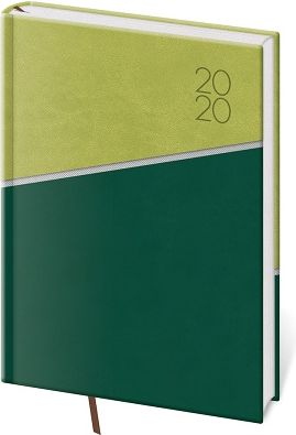 Diář týdenní A5 Line - zelený 2020 - obrázek 1