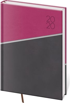 Diář týdenní A5 Line - růžový 2020 - obrázek 1