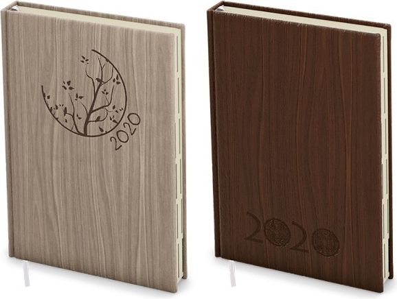 Týdenní diář - Oskar - wood - A5 - světle hnědá 2020 - obrázek 2