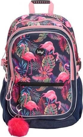 BAAGL Školní batoh Flamingo - obrázek 1