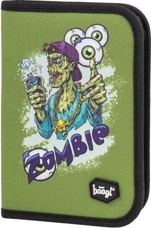 BAAGL Školní penál klasik dvě chlopně Zombie - obrázek 1