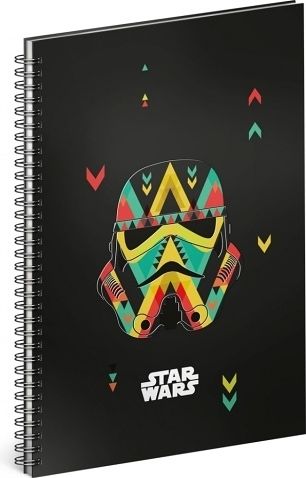 Spirálový blok Star Wars – Black, linkovaný, A5 - obrázek 1