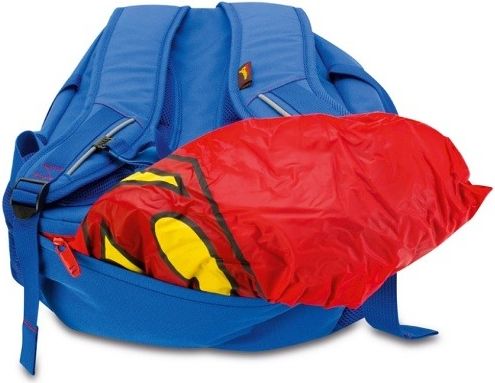 Školní batoh s pončem Superman – ORIGINAL - obrázek 4