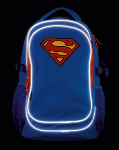 Školní batoh s pončem Superman – ORIGINAL - obrázek 6