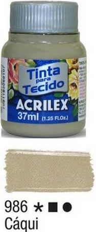Barva na textil KHAKI 37ml 986 - obrázek 1