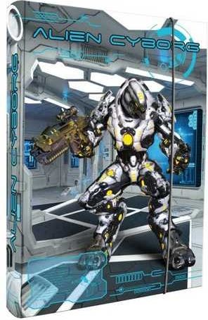 Box na sešity A5 s gumou ALIEN CYBORG 2019 - obrázek 1