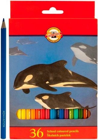 Koh-i-noor pastelky - Zvířata - 36 ks - obrázek 1