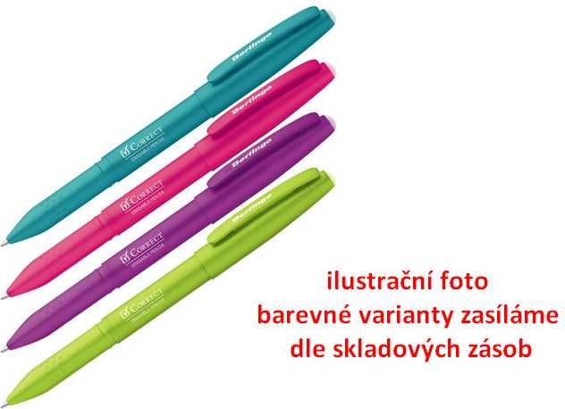 BERLINGO propiska gumovací Correct modrá 0,6mm - obrázek 1