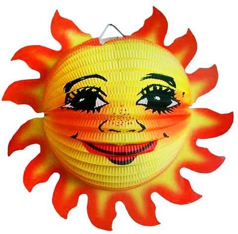 Lampion 25cm Slunce - obrázek 1
