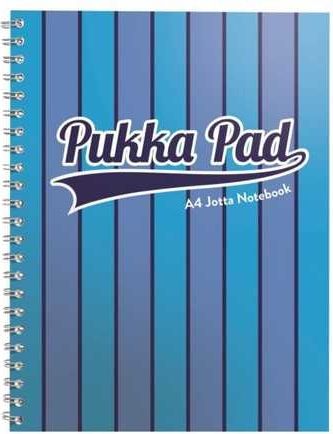 Spirálový sešit "Vogue Jotta Pad", modrá, A4, linkovaný, 100 listů, PUKKA PAD - obrázek 1