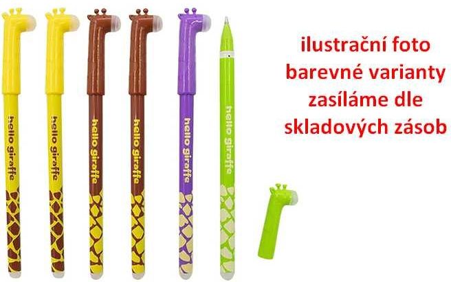 Vyměnitelné gelové pero gumovací 0,5mm Žirafa - obrázek 1
