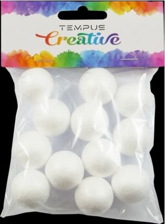 Polystyren koule 3cm 12ks - obrázek 1