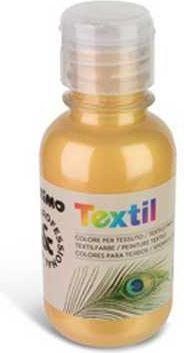 Barva na textil, 125ml, metal zlatá - obrázek 1