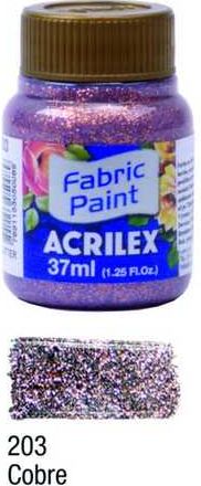 Barva na textil Glitter 37ml 203 Copper - obrázek 1