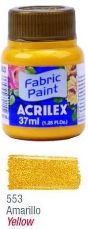 Barva na textil metalická 37ml 553 Yellow - obrázek 1