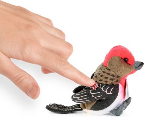 PLYŠ Hýl mexický 11cm ptáček na baterie Zvuk *PLYŠOVÉ HRAČKY* - obrázek 2