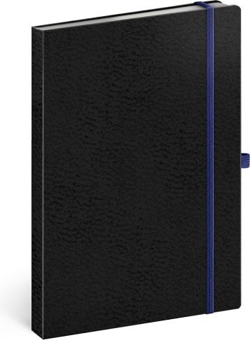 Notes Vivella Classic černý/modrý, linkovaný, 15 × 21 cm - obrázek 1