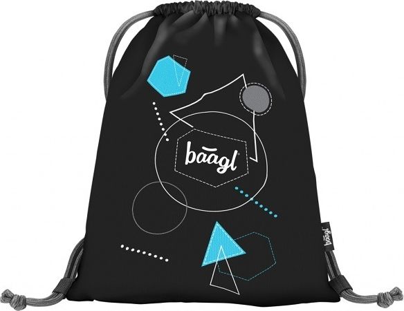 BAAGL Sáček na obuv Grafik černý - obrázek 1