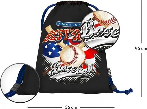 BAAGL Sáček na obuv Baseball - BEST SPORT - obrázek 2