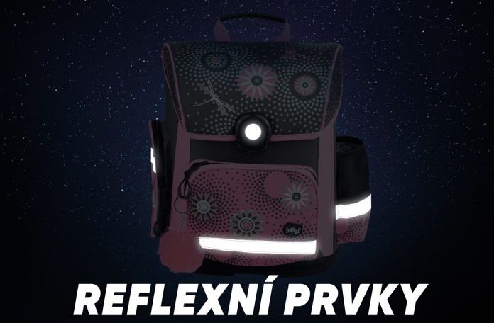 BAAGL Školní aktovka Květiny - obrázek 7