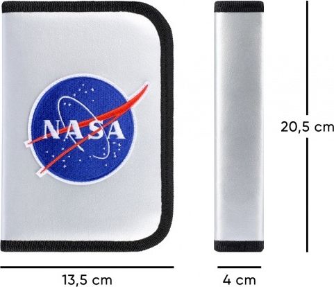 BAAGL Školní penál klasik dvě chlopně NASA - obrázek 2