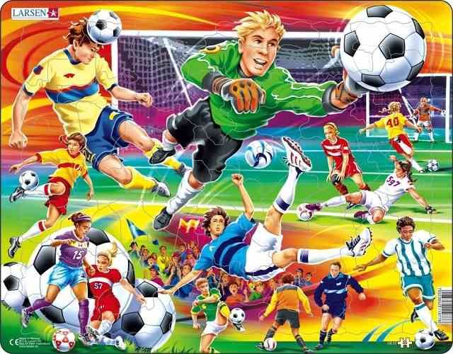 Puzzle Fotbal - soccer 65 dílků - obrázek 1