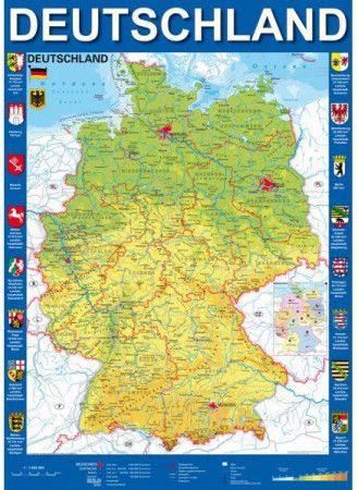 SCHMIDT Puzzle Mapa Německa 1000 dílků - obrázek 1
