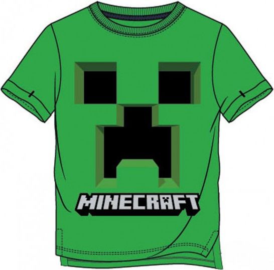 TV Mania - Chlapecké / dětské bavlněné tričko / triko s krátkým rukávem Minecraft MNC- zelené 116 - obrázek 1