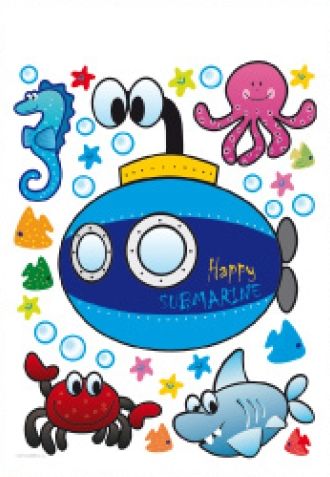 Decofun Samolepicí maxi nálepka Ponorka AGF00800 85x65 cm - obrázek 1