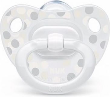 Šidítko NUK Happy Days 6-18 m bílý BOX, Bílá, 6-18 m - obrázek 1