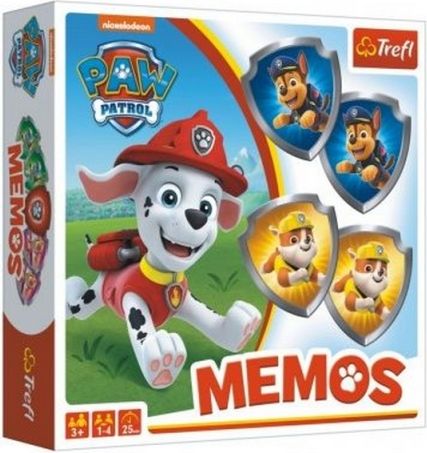 Trefl Pexeso papírové Paw Patrol/Tlapková patrola společenská hra 36 kusů v krabici 20x20x5cm - obrázek 1