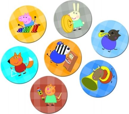 Trefl Pexeso papírové Prasátko Peppa/Peppa Pig společenská hra 36 kusů v krabici 20x20x5cm - obrázek 2