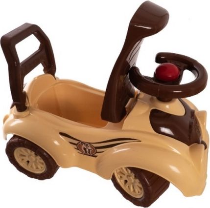 Teddies Odrážedlo auto plast hnědé 29x36x62cm v sáčku od 12 do 35 měsíců - obrázek 3