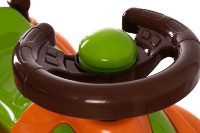 Odrážedlo auto plast oranžovo-zelené 29x36x62cm v sáčku od 12 do 35 měsíců - obrázek 3
