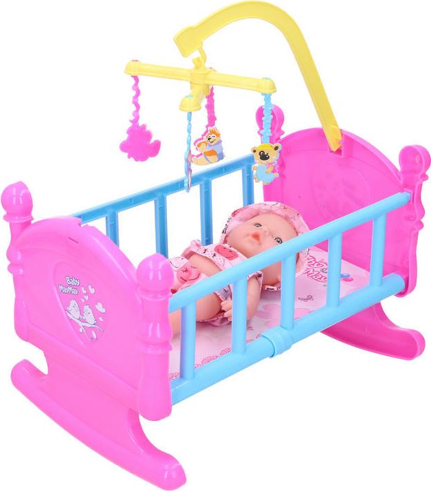 Wiky Wiky Postýlka s miminkem 16 cm - obrázek 1