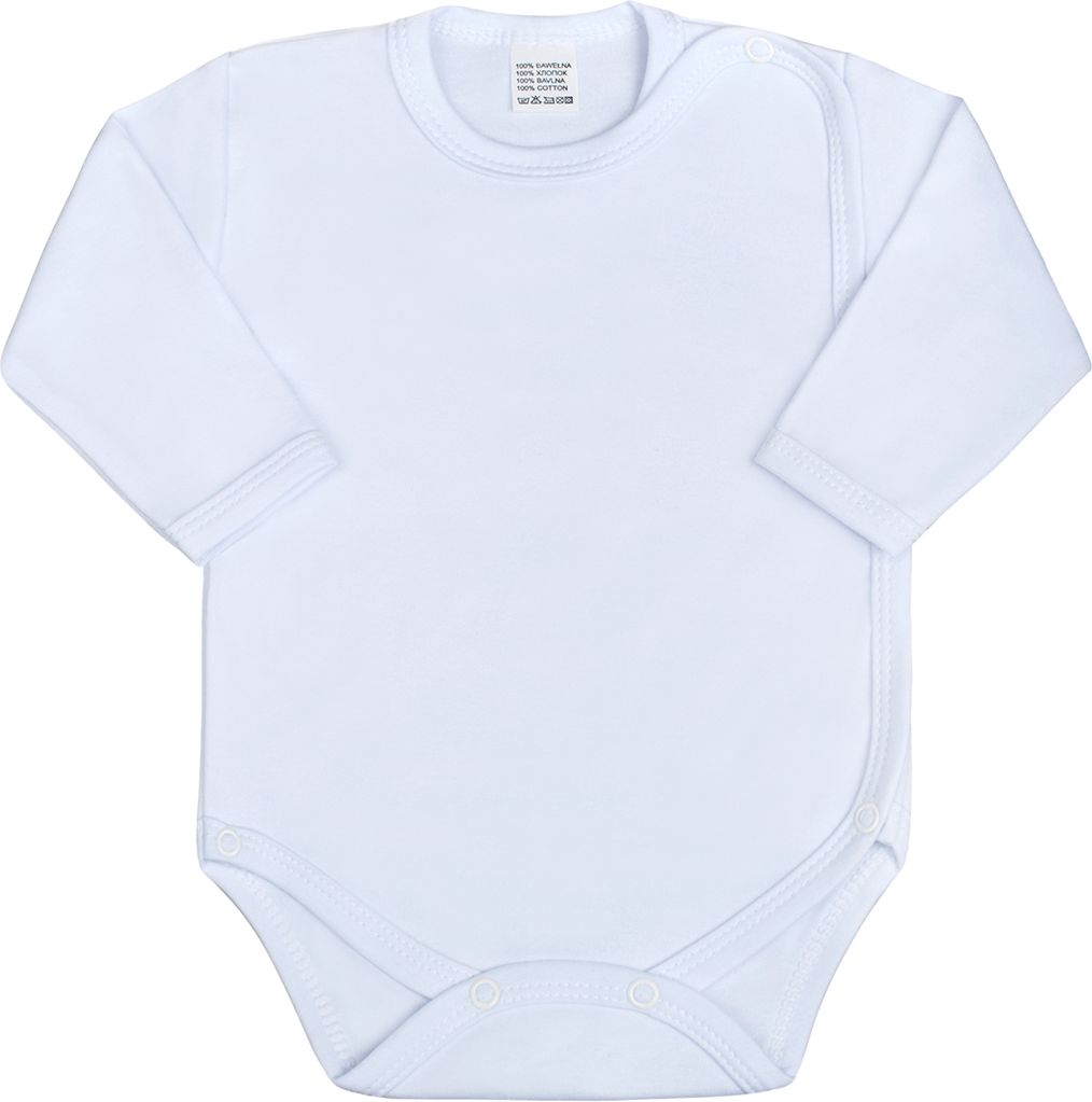Kojenecké body celorozepínací New Baby Classic bílé - 62 (3-6m) - obrázek 1
