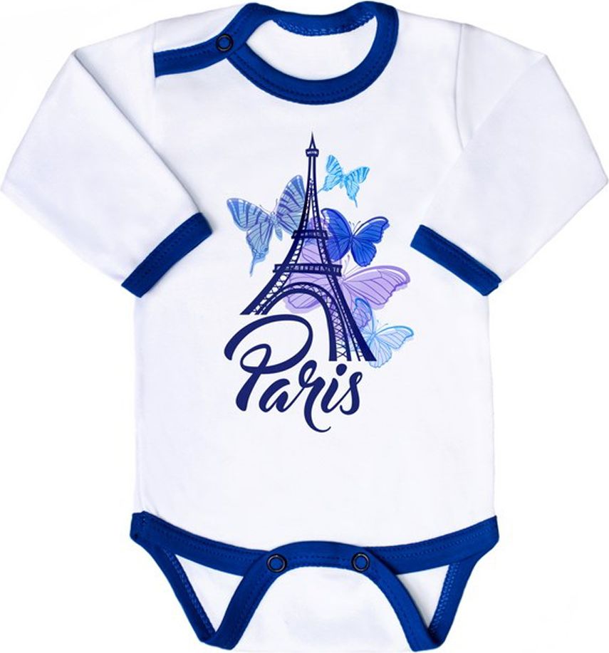Kojenecké body s dlouhým rukávem New Baby Towns modré - 86 (12-18m) - obrázek 1