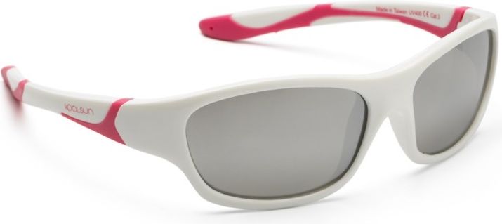 Koolsun  sluneční brýle SPORT – Bílá / Růžová velikost: 3+ - obrázek 3