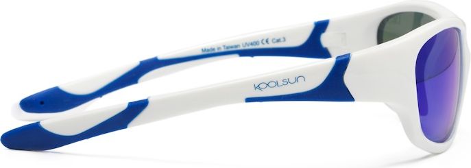 Koolsun  sluneční brýle SPORT – Bílá / Modrá velikost: 6+ - obrázek 3