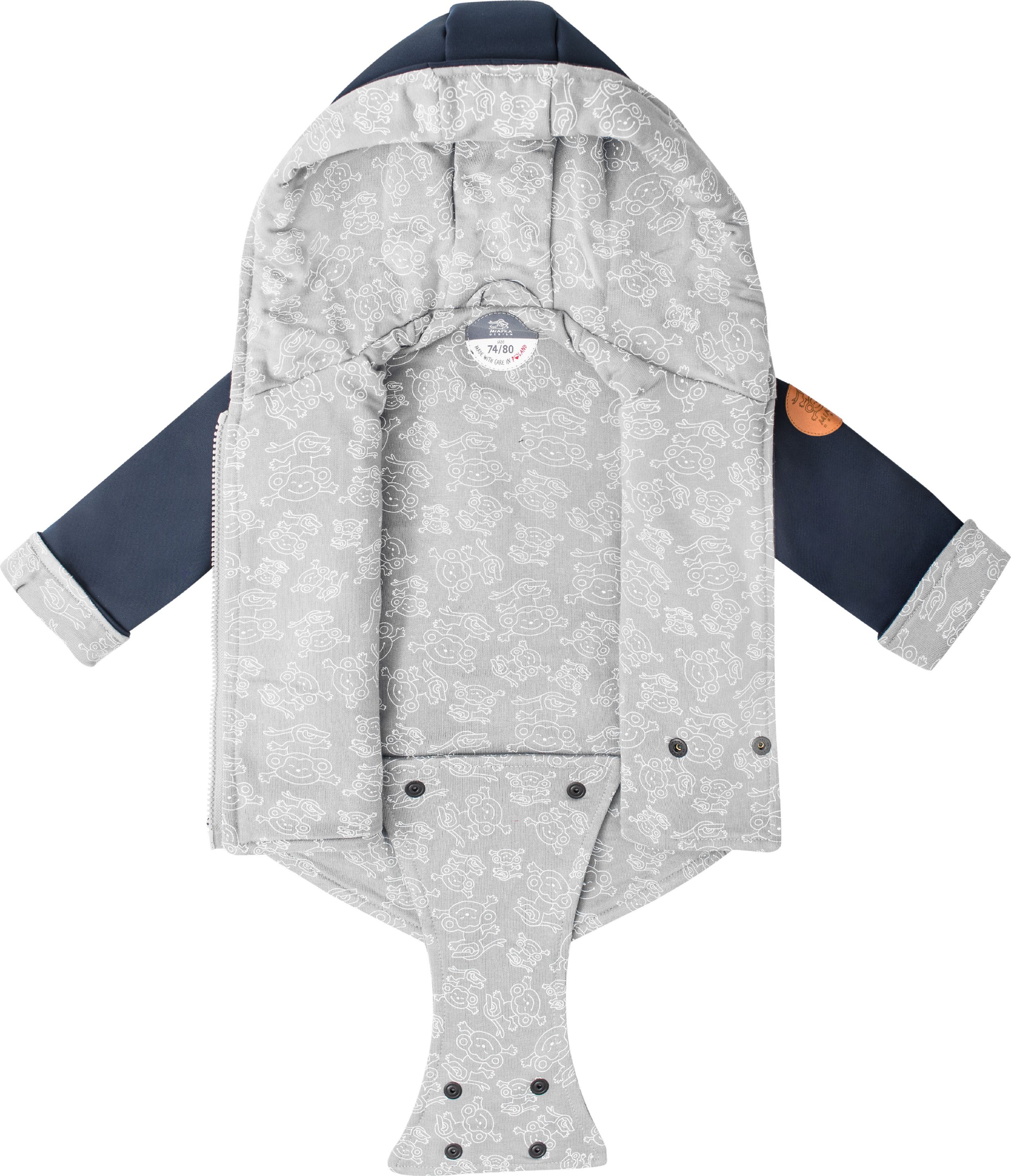 MIAPKA softshellová bunda NAVY BLUE velikost: 74/80 - obrázek 2