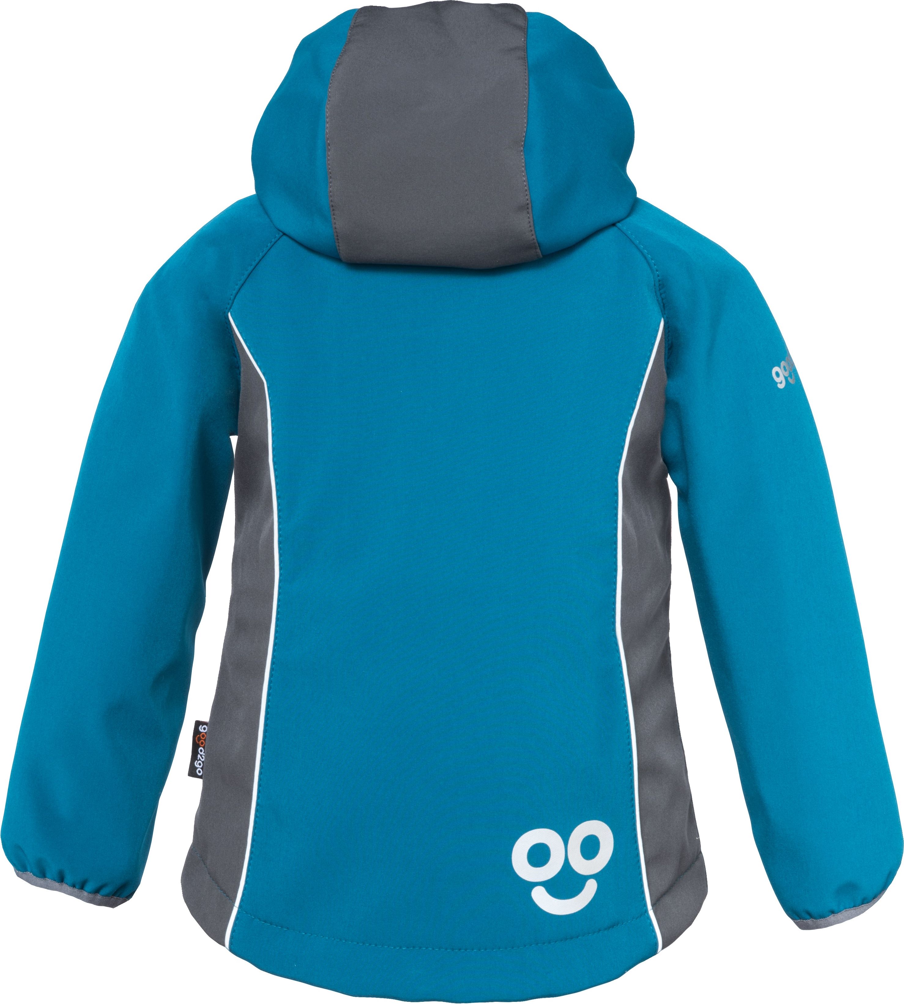GOOD2GO Softshellová bunda  tyrkysová / šedá velikosti: velikost 86 - obrázek 3