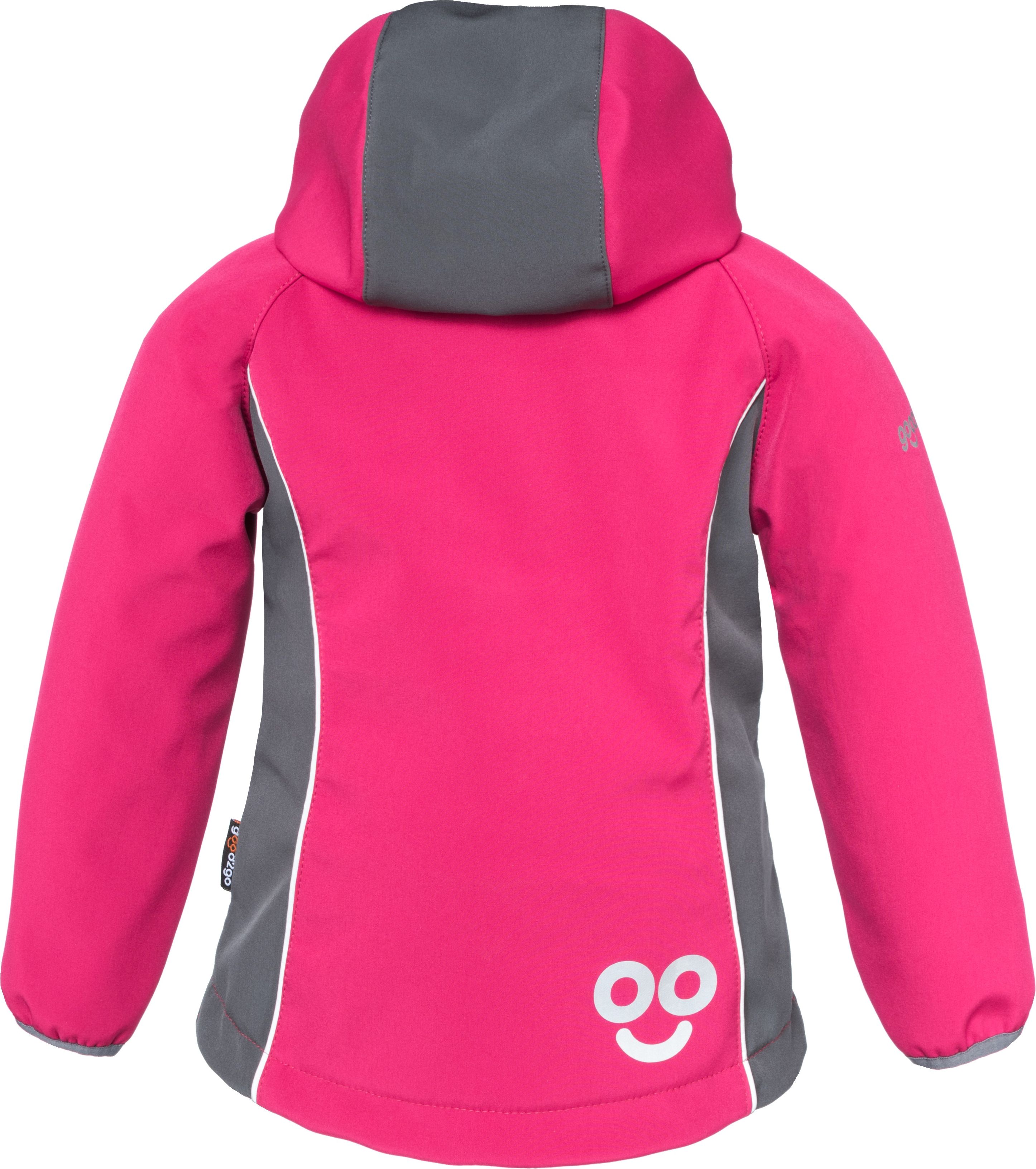 GOOD2GO Softshellová bunda  růžovo / šedá velikosti: velikost 92 - obrázek 3