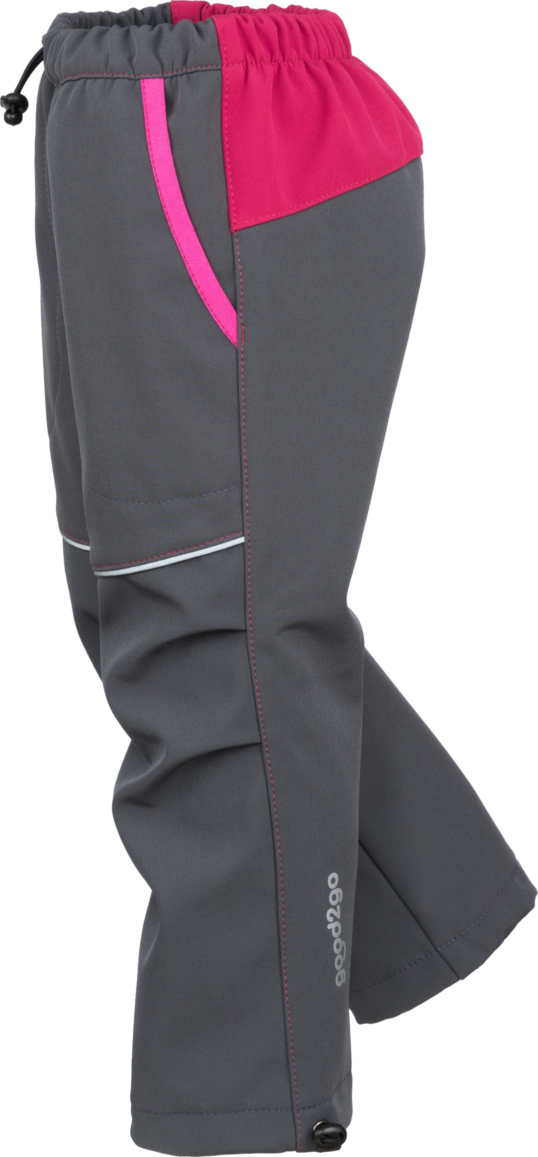 GOOD2GO Softshellové kalhoty Růžovo/ šedé velikosti: velikost 92 - obrázek 1