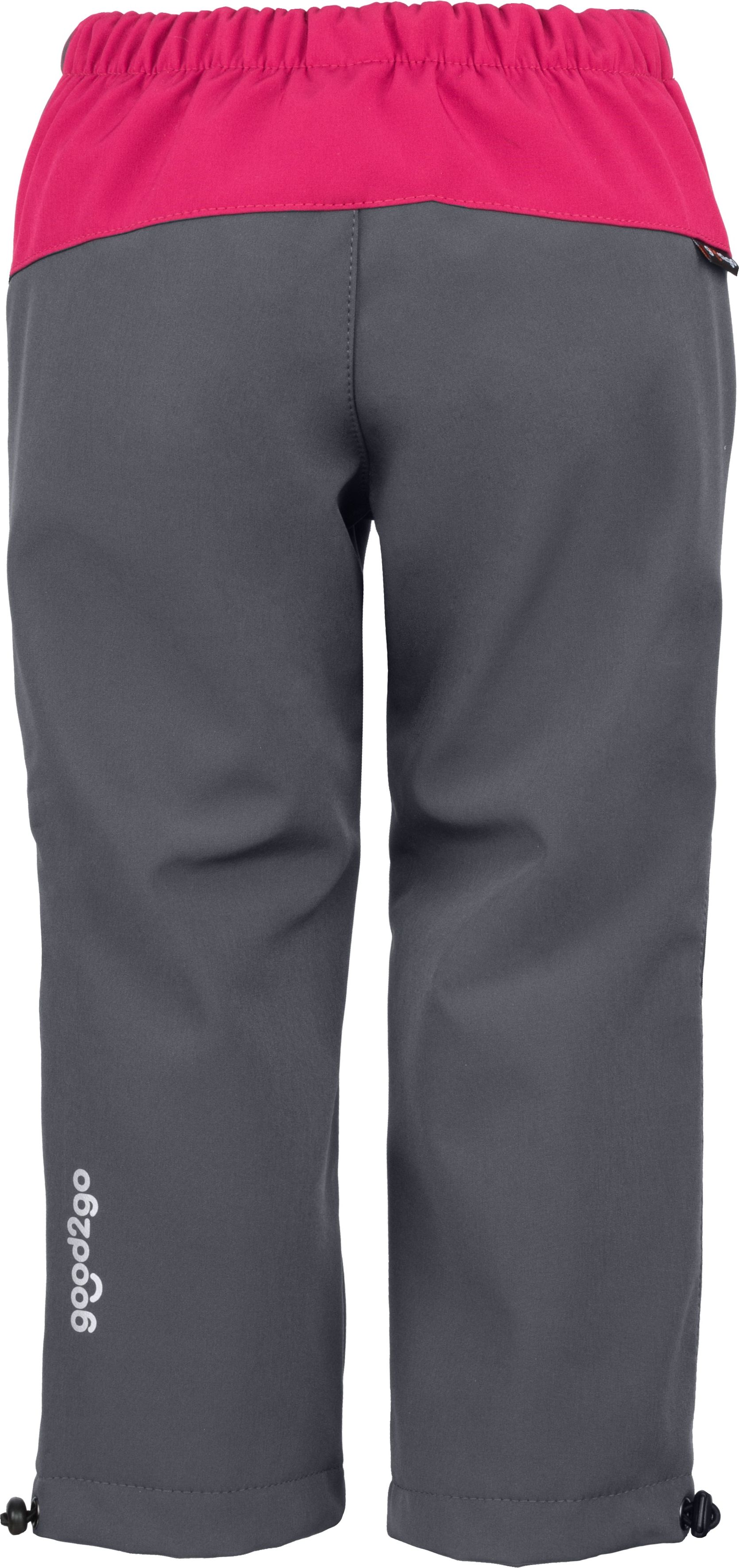 GOOD2GO Softshellové kalhoty Růžovo/ šedé velikosti: velikost 92 - obrázek 2