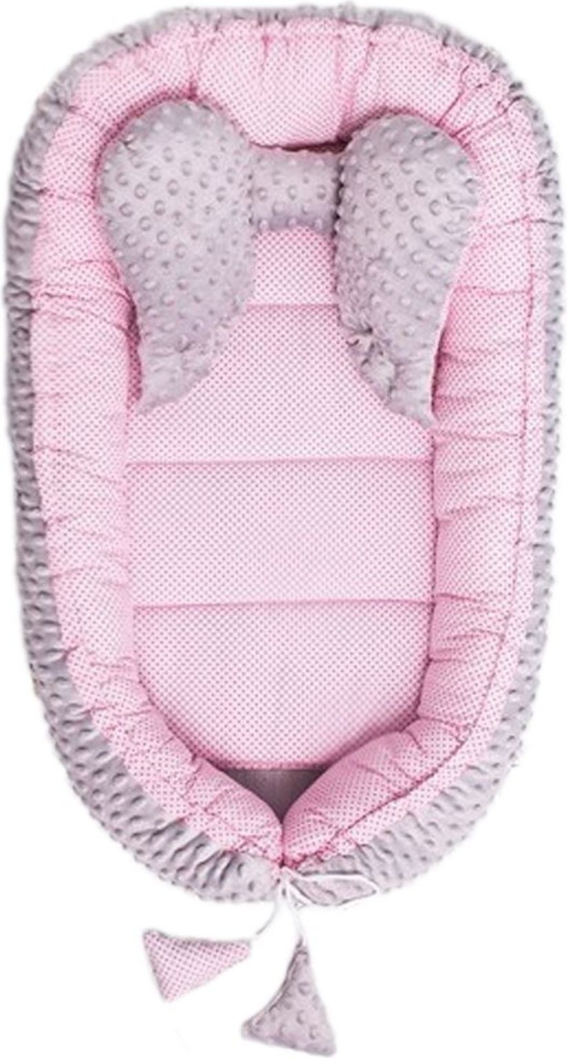 Hnízdečko pro miminko Minky Sweet Baby Belisima růžové - obrázek 1