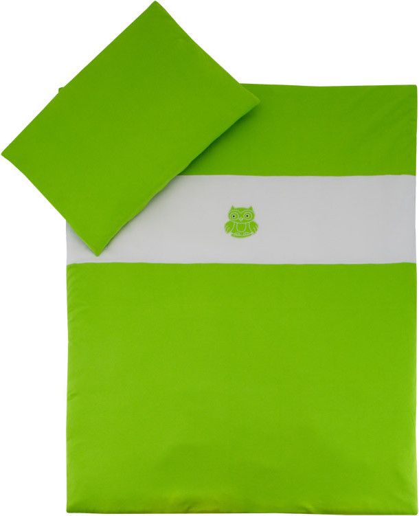 ESITO Dětské povlečení jednobarevné JERSEY, Barva sytá zelená, Velikost 100 x 135 cm - obrázek 1