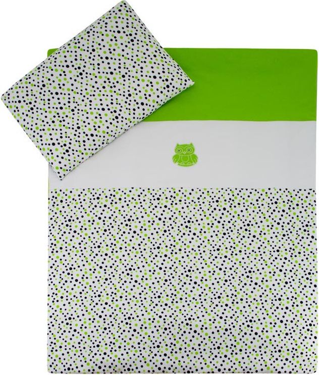 ESITO Dětské povlečení puntík JERSEY, Barva puntík zelená, Velikost 100 x 135 cm - obrázek 1