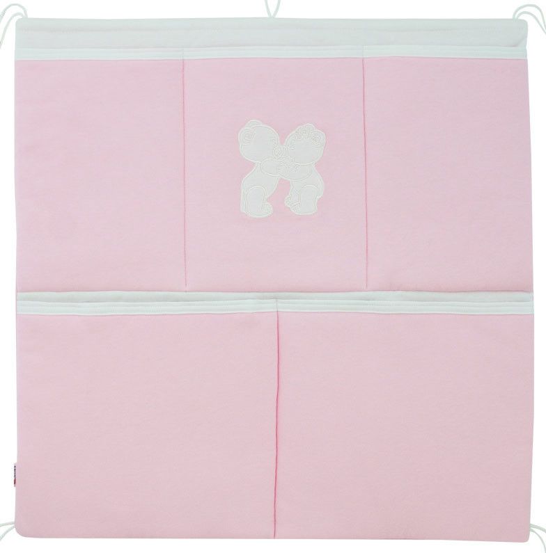 ESITO Kapsář na postýlku jednobarevný, Barva růžová, Velikost 53 x 53 cm - obrázek 1