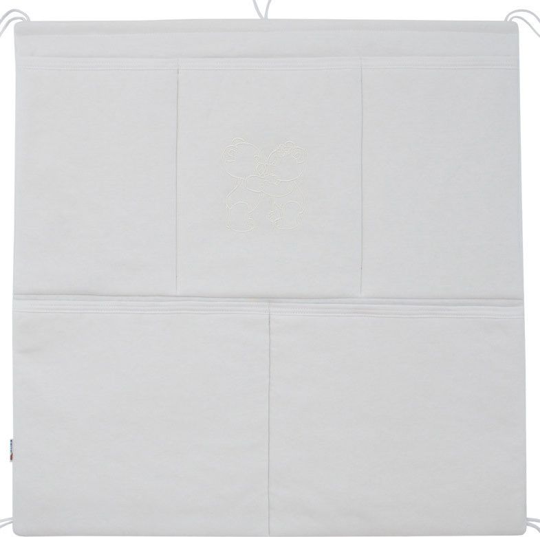 ESITO Kapsář na postýlku jednobarevný, Barva bílá, Velikost 53 x 53 cm - obrázek 1